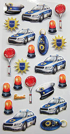 Sticker 3D Polizei